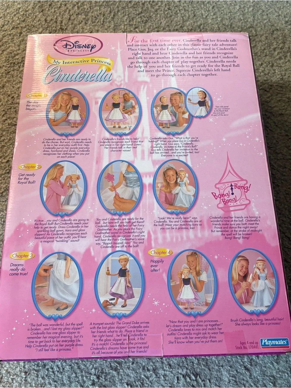 2001 PLAYMATES DISNEY PRINCESS MY INTERACTIVE TALKING PRINCESS CINDERELLA DOLL